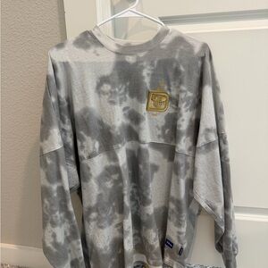 Disney Gray and Gold Women's Jersey Top